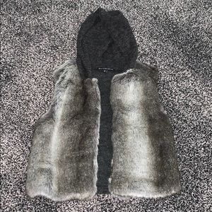 Faux fur vest